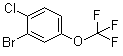 2-Bromo-1-chloro-4-(trifluoromethoxy)benzene molecular structure (CAS 468075-00-5)