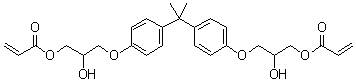 structure of CAS# 4687-94-9, 2,2-Bis[acryloyloxy(2'-hydroxypropyloxy)phenyl]propane