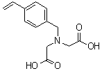 CAS 登录号：46917-20-8, N-(4-乙烯基苄基)亚胺二乙酸