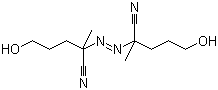 structure of CAS# 4693-47-4, 4,4'-Azobis(4-cyano-1-pentanol)