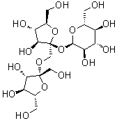 1-果糖基蔗糖分子结构 (CAS 470-69-9)