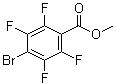 structure of CAS# 4707-23-7, 4-Bromo-2,3,5,6-tetrafluorobenzoic acid methyl ester