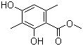 Methyl 2,4-dihydroxy-3,6-dimethylbenzoate molecular structure (CAS 4707-47-5)