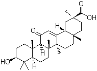 structure of CAS# 471-53-4, Enoxolone