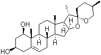 鲁斯可皂苷元分子结构 (CAS 472-11-7)