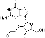 structure of CAS# 473278-54-5, 2'-O-(2-Methoxyethyl)guanosine