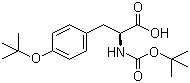 structure of CAS# 47375-34-8, Boc-O-叔丁基-L-酪氨酸