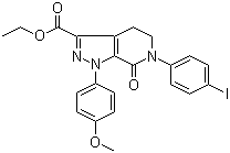 structure of CAS# 473927-64-9, Ethyl 6-(4-iodophenyl)-1-(4-methoxyphenyl)-7-oxo-4,5,6,7-tetrahydro-1H-pyrazolo[3,4-c]pyridine-3-carboxylate