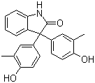 3,3-Bis(3-methyl-4-hydroxyphenyl)indoline-2-on molecular structure (CAS 47465-97-4)