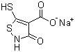 CAS # 475112-25-5, 2,3-Dihydro-5-mercapto-3-oxo-4-isothiazolecarboxylic acid sodium salt (1:1)
