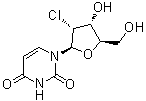 2'-脱氧-2'-氯尿苷分子结构 (CAS 4753-04-2)