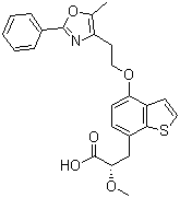 structure of CAS# 475479-34-6, Aleglitazar