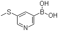 5-(Methylthio)pyridine-3-boronic acid molecular structure (CAS 477251-98-2)