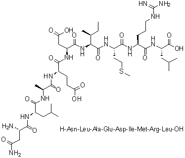 CAS # 477562-51-9, L-Asparaginyl-L-leucyl-L-alanyl-L-alpha-glutamyl-L-alpha-aspartyl-L-isoleucyl-L-methionyl-L-arginyl-L-leucine