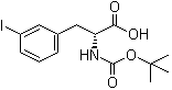 N-[(1,1-Dimethylethoxy)carbonyl]-3-iodo-D-phenylalanine molecular structure (CAS 478183-66-3)