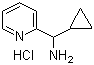 Cyclopropyl(pyridin-2-yl)methanamine hydrochloride molecular structure (CAS 478263-93-3)