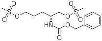 structure of CAS# 478646-29-6, [(1R)-4-[(甲磺酰)氧基]-1-[[(甲磺酰)氧基]甲基]丁基]氨基甲酸苄酯