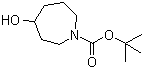structure of CAS# 478832-21-2, 4-Hydroxyazepane-1-carboxylic acid tert-butyl ester