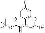 (betaR)-beta-[[(1,1-Dimethylethoxy)carbonyl]amino]-4-fluorobenzenepropanoic acid molecular structure (CAS 479064-94-3)