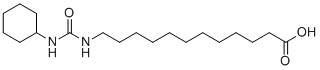 structure of CAS# 479413-68-8, 12-[(Cyclohexylcarbamoyl)amino]dodecanoic acid