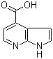 structure of CAS# 479553-01-0, 1H-吡咯并[2,3-b]吡啶-4-甲酸
