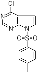 structure of CAS# 479633-63-1, 4-氯-7-对甲苯磺酰基-7H-吡咯并[2,3-d]嘧啶