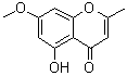 5-羟基-7-甲氧基-2-甲基色原酮分子结构 (CAS 480-34-2)