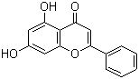 5,7-二羟黄酮分子结构 (CAS 480-40-0)