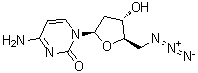5'-叠氮基-2',5'-二脱氧胞苷分子结构 (CAS 4803-88-7)