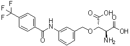 CAS 登录号：480439-73-4, (2S,3S)-2-氨基-3-((3-(4-(三氟甲基)苯甲酰胺基)苄基)氧基)琥珀酸