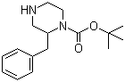 structure of CAS# 481038-63-5, 1-N-Boc-2-Benzylpiperazine