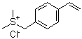 Dimethyl(p-vinylbenzyl)sulfonium chloride molecular structure (CAS 48130-50-3)