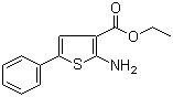 structure of CAS# 4815-34-3, Ethyl 2-amino-5-phenylthiophene-3-carboxylate
