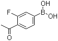 4-Acetyl-3-fluorophenylboronic acid molecular structure (CAS 481725-35-3)