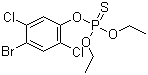 乙基溴硫磷分子结构 (CAS 4824-78-6)