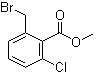 2-Bromomethyl-6-chlorobenzoic acid methyl ester molecular structure (CAS 482578-63-2)