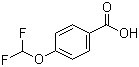 structure of CAS# 4837-20-1, 4-(Difluoromethoxy)benzoic acid