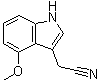 structure of CAS# 4837-74-5, 4-Methoxyindole-3-acetonitrile