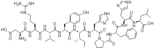 structure of CAS# 484-42-4, Human angiotensin I