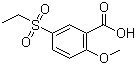 2-Methoxy-5-(ethylsulfonyl)benzoic acid molecular structure (CAS 4840-63-5)