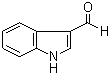 Indole-3-carboxaldehyde molecular structure (CAS 487-89-8)