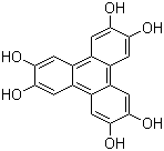 2,3,6,7,10,11-六羟基三亚苯分子结构 (CAS 4877-80-9)