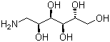 1-氨基-1-脱氧-D-山梨糖醇分子结构 (CAS 488-43-7)