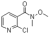 N-Methoxy-N-methyl-2-chloropyridine-3-carboxamide molecular structure (CAS 488149-34-4)
