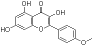 structure of CAS# 491-54-3, 3,5,7-三羟基-2-(4-甲氧基苯基)-4H-1-苯并吡喃-4-酮