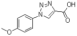 CAS # 4916-13-6, 1-(4-Methoxyphenyl)-1H-1,2,3-triazole-4-carboxylic acid