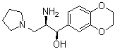 CAS 登录号：491833-28-4, (alphaR,betaR)-beta-氨基-alpha-(2,3-二氢-1,4-苯并二恶英-6-基)-1-吡咯烷丙醇