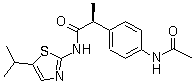 CAS # 492445-28-0, (2S)-2-[4-(Acetylamino)phenyl]-N-(5-isopropylthiazol-2-yl)propanamide