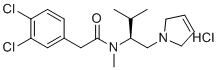 CAS # 492451-07-7, LPK-26 hydrochloride, 2-(3,4-dichlorophenyl)-N-[(2S)-1-(2,5-dihydropyrrol-1-yl)-3-methylbutan-2-yl]-N-methylacetamide,hydrochloride