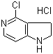4-Chloro-2,3-dihydro-1H-pyrrolo[3,2-c]pyridine hydrochloride molecular structure (CAS 494767-29-2)